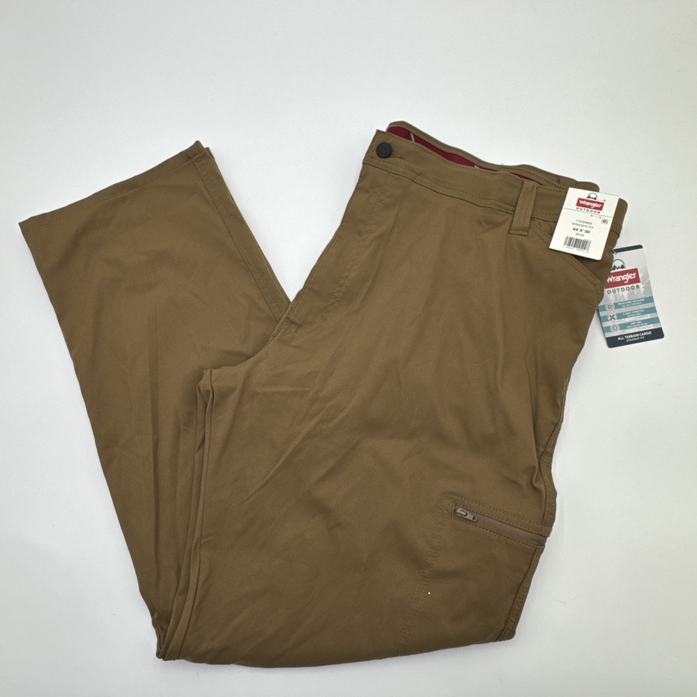 Wrangler Outdoor All Terrain Cargo Pants Straight Fit Tan Size 44x30